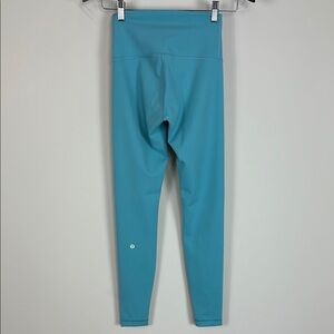 Lululemon Wunder Train High Rise Leggings Blue‎ Size 4